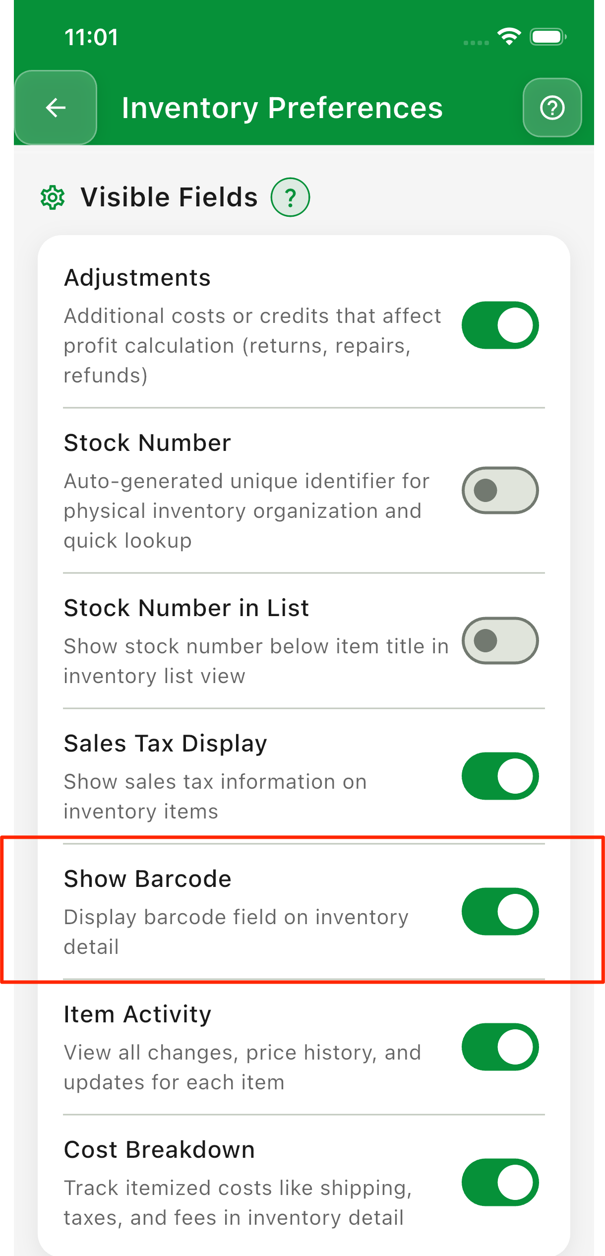 barcode scanning