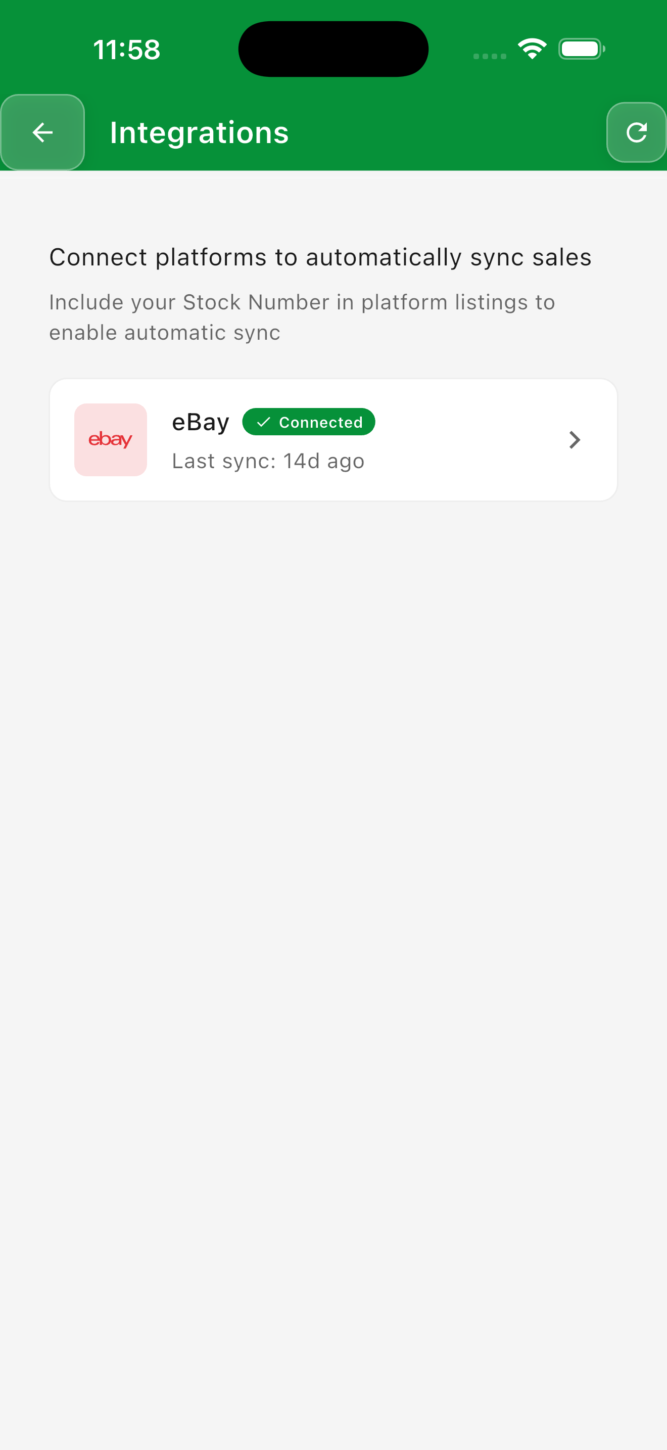 connect ebay etsy integrations