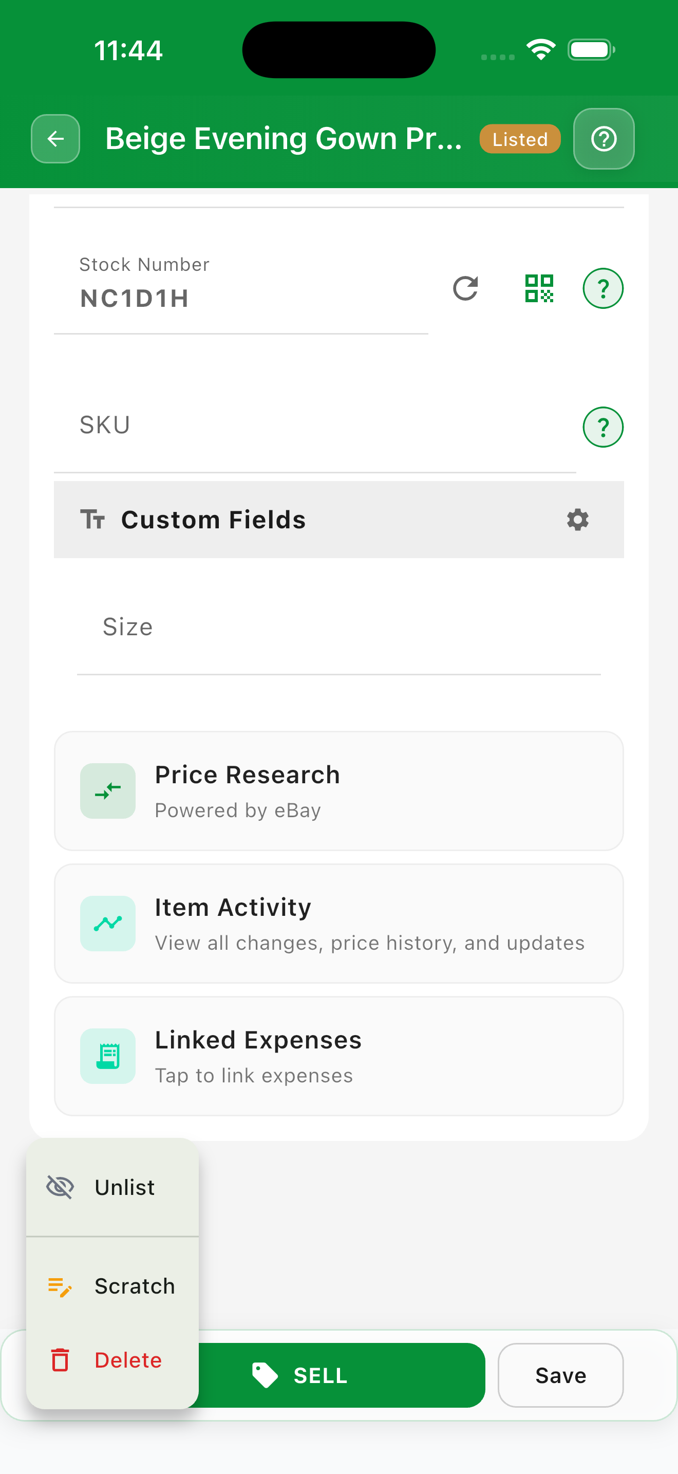item lifecycle and statuses