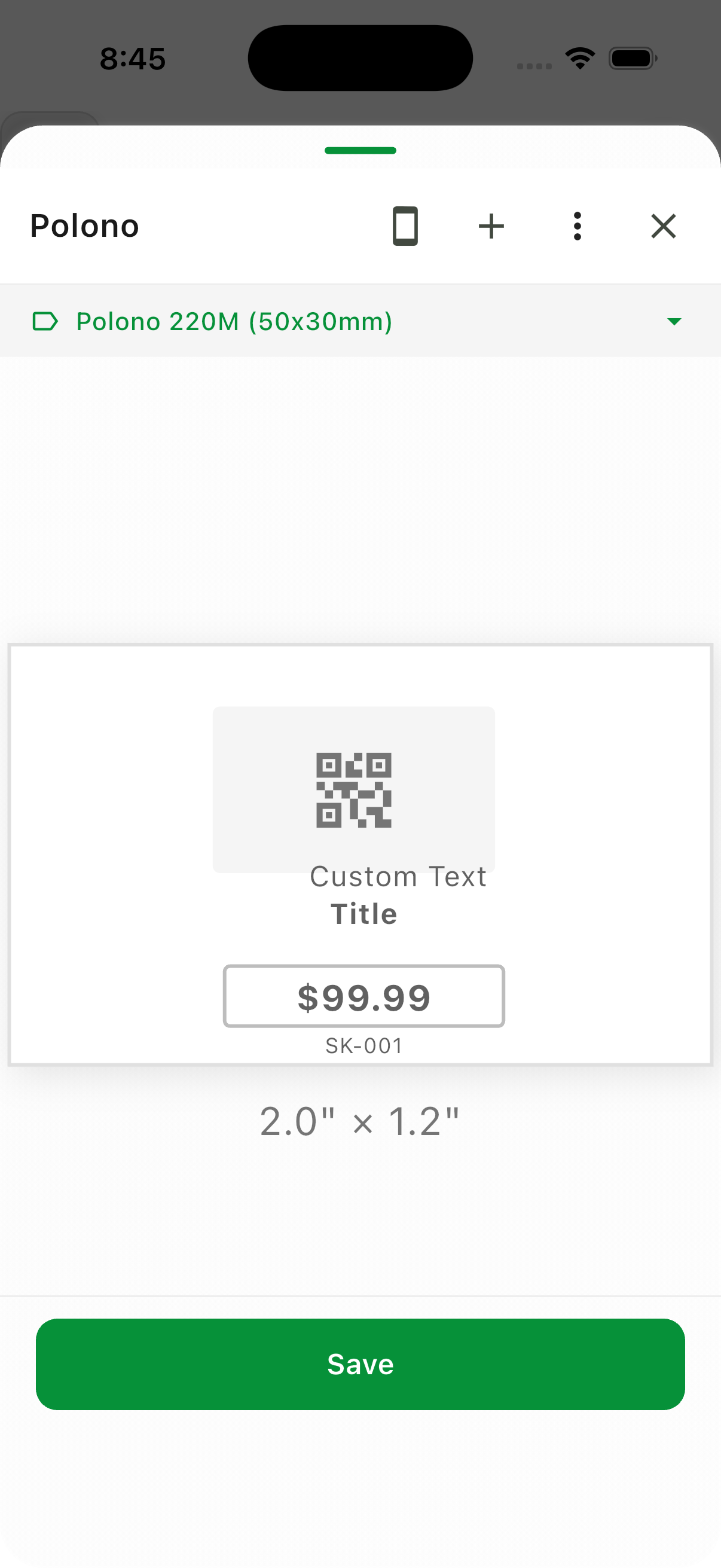 label templates settings 4