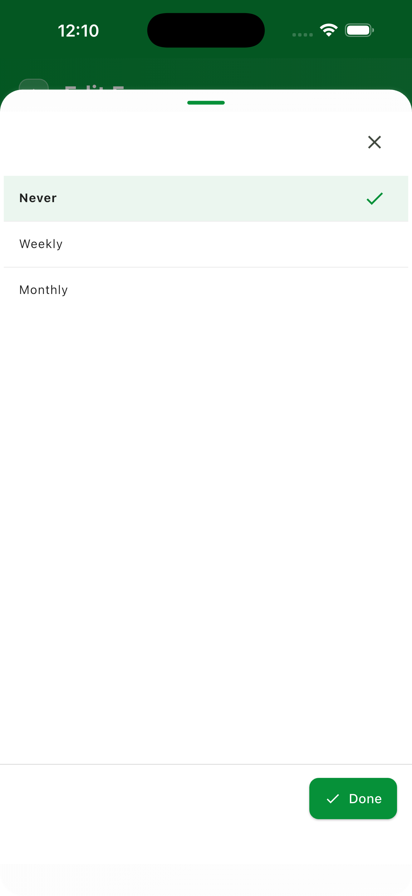 recurring expenses