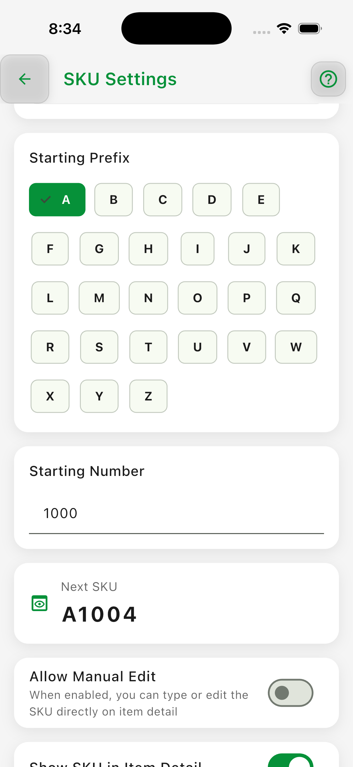 sku settings 5
