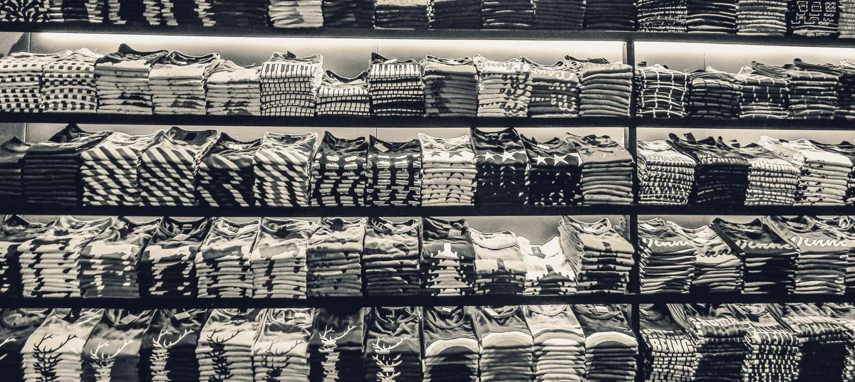 Vintage band t-shirt neatly folded for compact shipping
