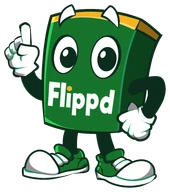 Flippd mascot pointing the way