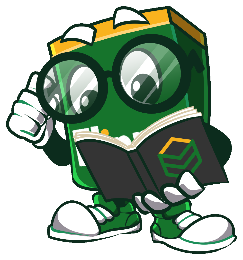 Flippd mascot reading