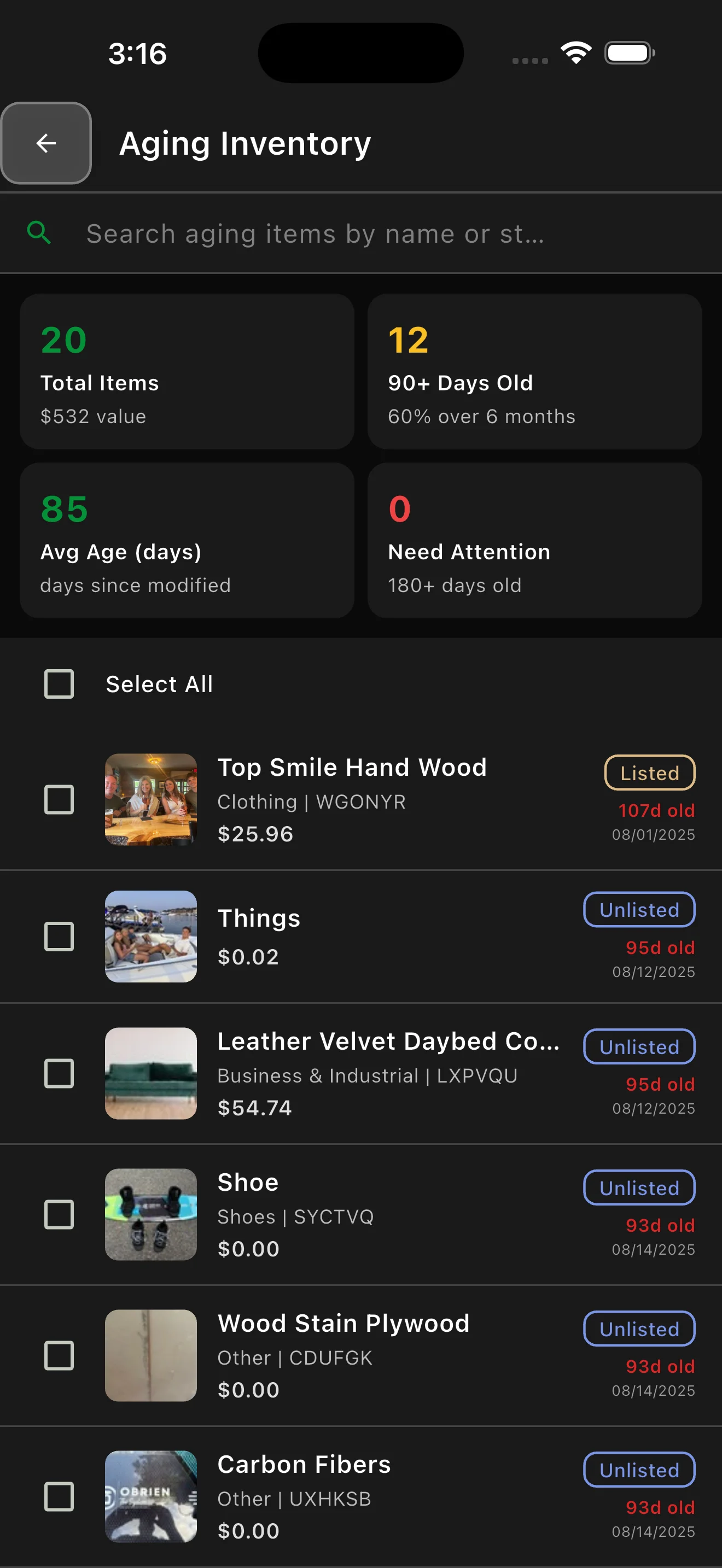 Einblicke in alternden Bestand