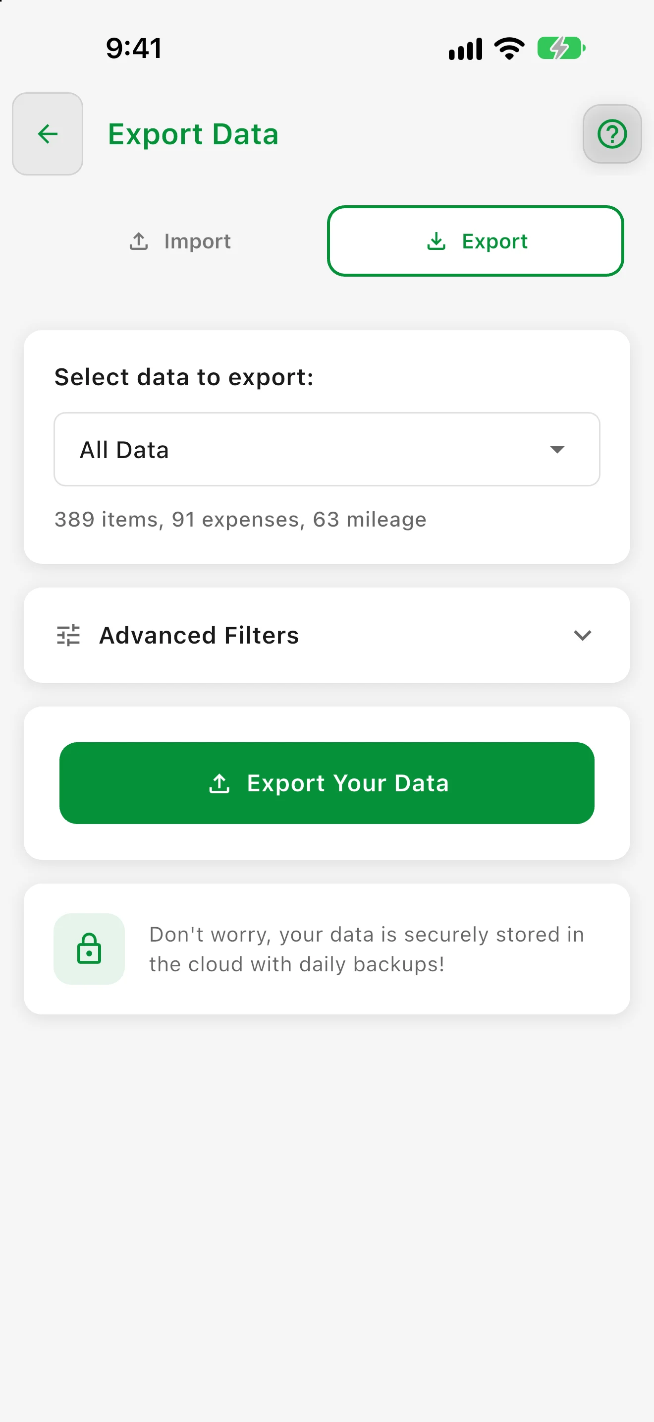 Exporta tus datos a un libro de Excel