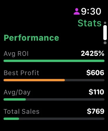 Flippd on Apple Watch